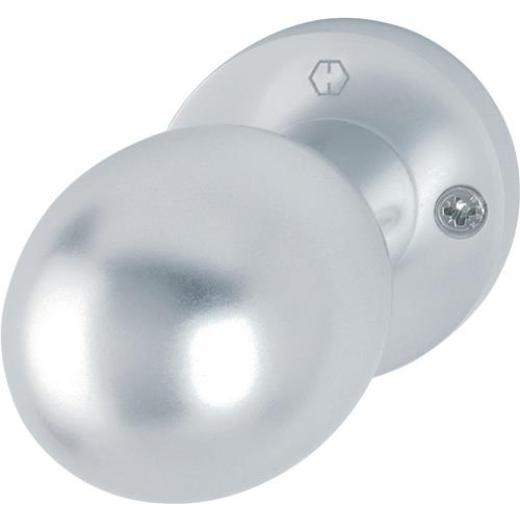 Knopfrosette 50/11 Alu.F1 Aufn.M12 Kugelknopf HOPPE