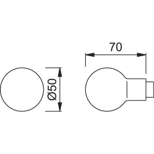 Knopflochteil 50 Alu.F1/naturf.4-KT.8mm HOPPE Knopflochteil 50 Alu.F1/naturf.4-KT.8mm HOPPE