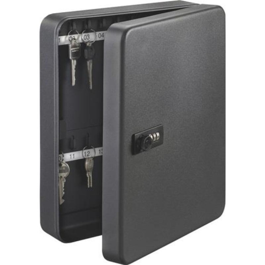 Schlüsselbox KC H300xB240xT60mm schwarz Stahlbl.Anz.Hak.36 St.BURG-WÄCHTER