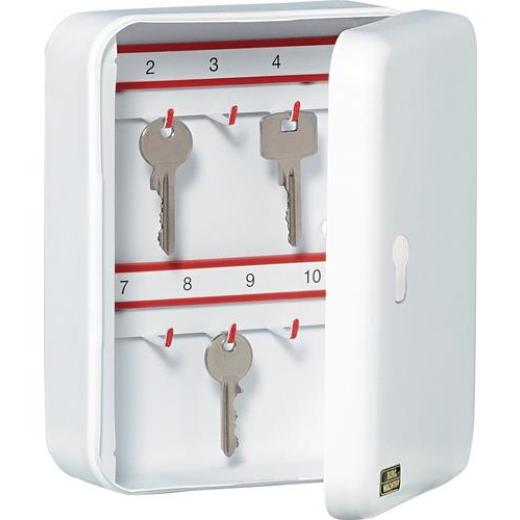 Schlüsselbox CS 15 V-PZ H205xB160xT75mm grau Stahlbl.Anz.Hak.15 BURG-WÄCHTER