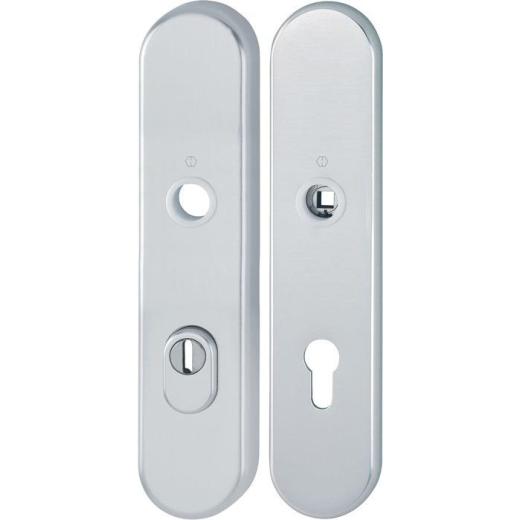 Langschildpaar E3332ZA/3310 F1/silberf.F1 PZ 72mm HOPPE