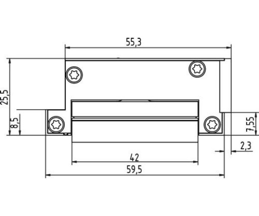 Elektrotüröffner A5000--A 6-24 V AC/DC Kompakt DIN L/R GEZE