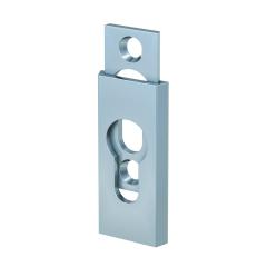 Aluminium-Schutzrosette, 9 mm, eckig (PZ) F1