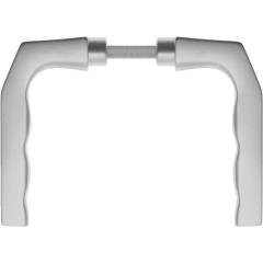 Türdrückerpaar 125Z Alu.F1 o.Rosetten 4-KT.8mm EDI