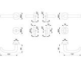 Rosettengrt.San Fran.E1301Z/42KV/42KVS VA F69 U-Form SK/OL DIN L/R D/D HOPPE