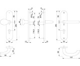 Schutzgarnitur Mar.76G/3331/3410/1138 Alu.F1 72mm 36-46mm HOPPE