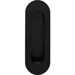 Schiebetürmuschel 4476 VA schwarz ov.bl.L.120mm B.40mm INTERSTEEL