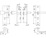 Schutzgarnitur Birm.78G/2222A/2440/1117 Alu.F1 72mm 37-42mm HOPPE