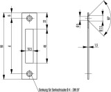 Flachschließbl.S412 VA rd Stulp-B.20mm BKS