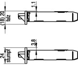 ZT-Einsteckschl.0215 BAD 18/ 55/78/8mm DIN R silber ktg.Kl 1 Ku.BKS