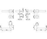 FS-Garnitur Ams.FS-1400/42H/42HS Alu.F1 D/D TS 45-65mm PZ rd.DIN L/R HOPPE