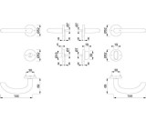 Rosettengrt.Mar.E1138Z/42KV/42KVS VA F69 U-Form SK/OL DIN L/R D/D HOPPE