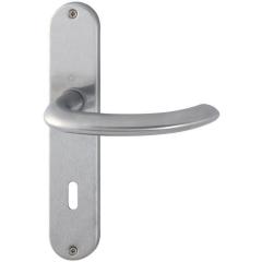 Langschildgarnitur Mar.E1138Z/302 VA F69 OB 72mm DIN L/R HOPPE