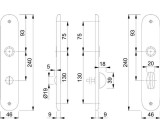 Langschildpaar 273P F1/naturf.F1 Bad SK/OL 78mm HOPPE