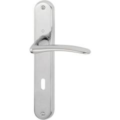 Langschildgarnitur Istanbul M171/332P MS F49 OB 72mm DIN L/R HOPPE