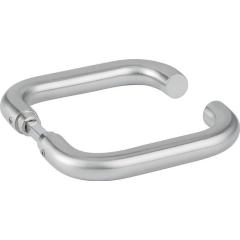 Glastürdrückerpaar 1801 BASIC 01 VA U-Form 4-KT.8mm HERMAT