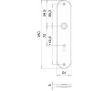 Renovierschild 206 Z VA EST BB Entf.72mm EDI | 2 Stück