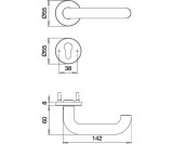 FS-Garnitur Riva FS 103/103 VA F00 D/D TS 38-58mm PZ rd.DIN L/R EDI