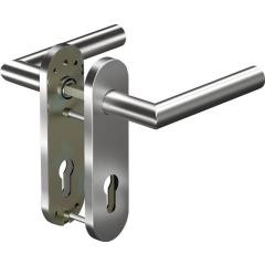 Kurzschildgarnitur CORE+ 8906 8 mm/7051K WC 78MM VA ER WC rd Drückergrt.OGRO