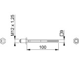 Bef-set.K/G Profilstift 3310 Wechselschutzgarnituren 9x100mm 67-72mm HOPPE