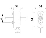 Ros.EUS950S 100NM VA ma 43mm SecuSelect®/ Secu100®/Secustik® abschl.HOPPE