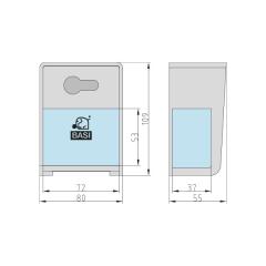 Schlüsselsafe für Profil-Halbzylinder 10/30 mm vorgerichtet | SSPZ 110