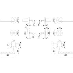 Rosettengrt.Hamburg 1700/42KB/42KBS F9714 SK/OL DIN L/R HOPPE