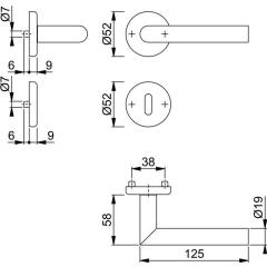 Rosettengrt.Utrecht E1444Z/17KV/17KVS VA F69 rd.OB DIN L/R D/D HOPPE