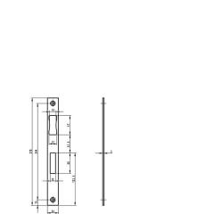 Schließbl.B 9000 VA B.24xL.270mm ktg.DIN L/R fl.