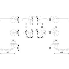 Rosettengrt.Tôkyô 1710/42KV/42KVS Alu.F1 rd.SK/OL DIN L/R D/D HOPPE