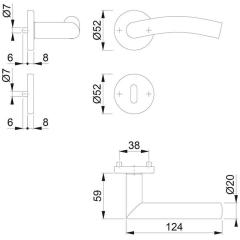 Rosettengrt.Ant.E1402Z/42KV/42KVS VA F69 rd.OB DIN L/R D/D HOPPE