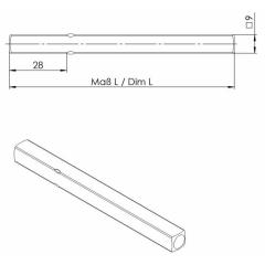 FS-Drückerstift OGRO 114 PB FS 4-KT.9x123mm Vollstift OGRO
