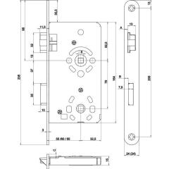 ZT-Einsteckschl.BAD 20/ 65/78/8mm DIN L VA rd Kl 3 Zinkdruckg.SSF