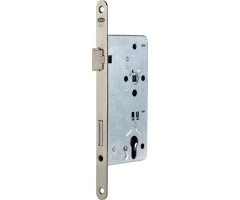 Haustür-Einsteckschloss 0024 PZW 22/55/92/10mm DIN L silber rd BKS